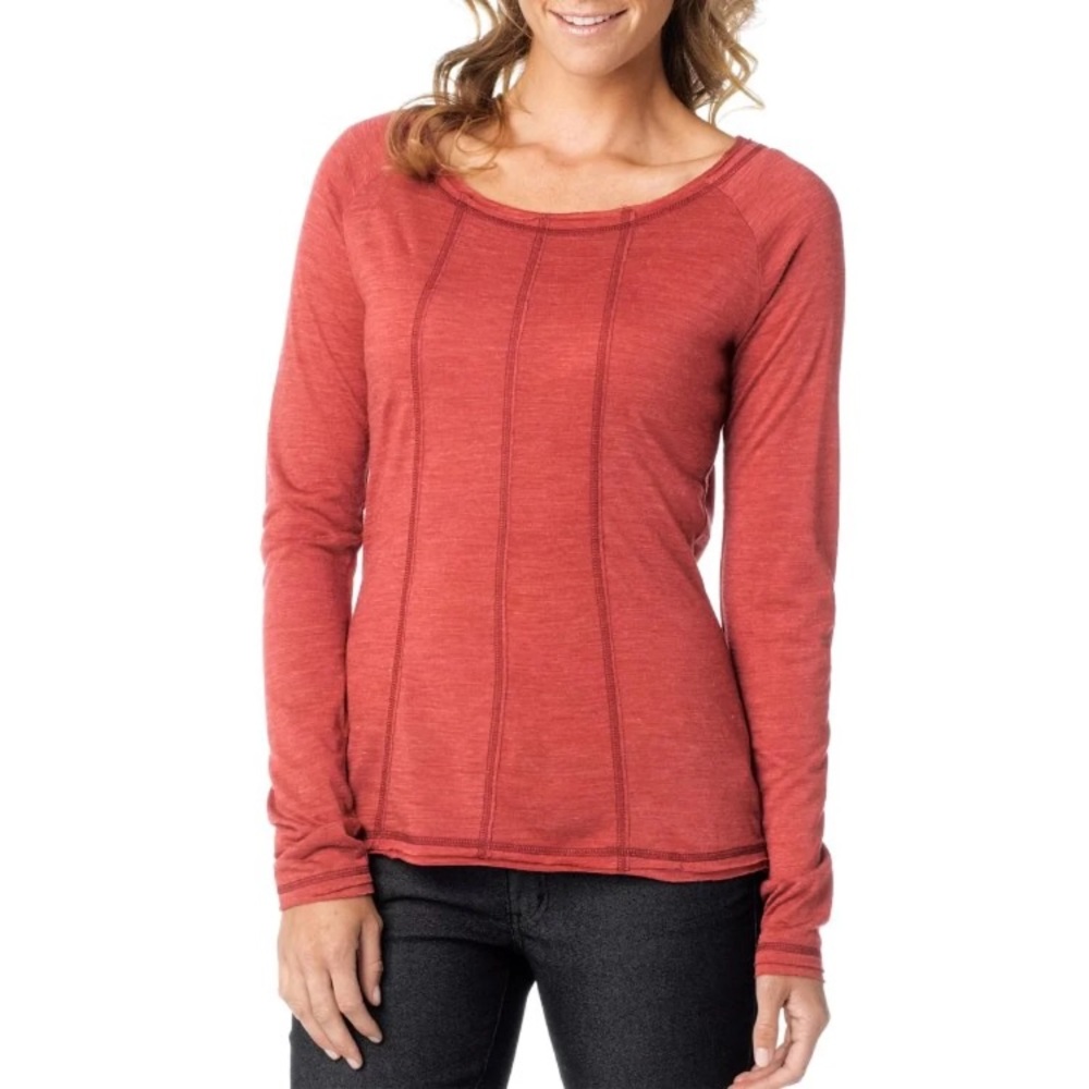 Prana Chrissa red long sleeve shirt